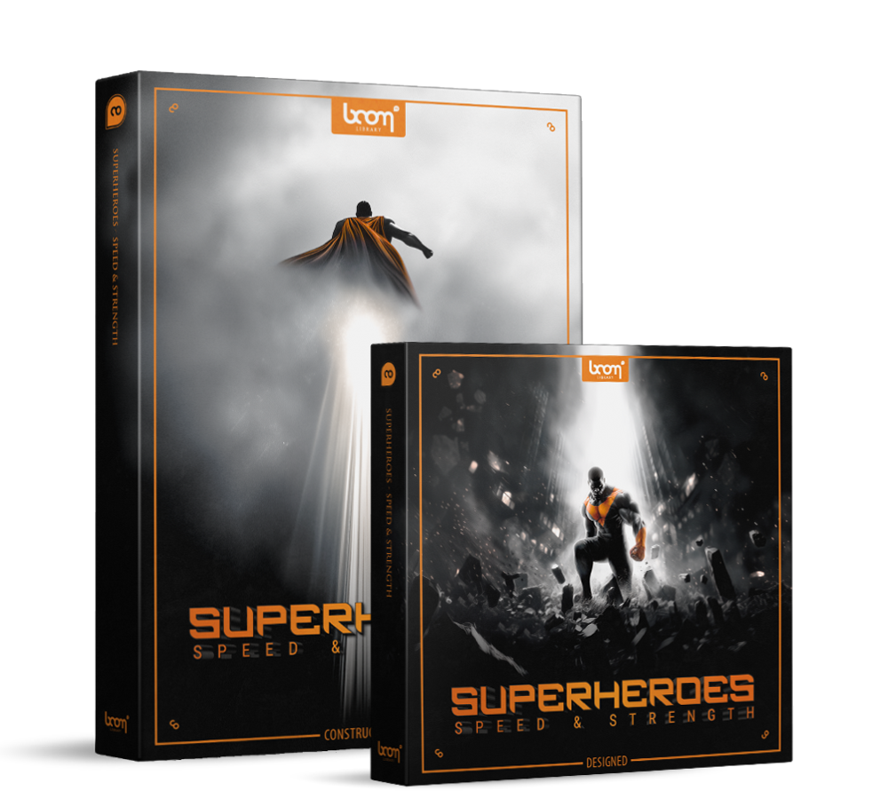 【电影能量冲击音效采样包】Boom Library Superheroes Speed and Strength Construction Kit