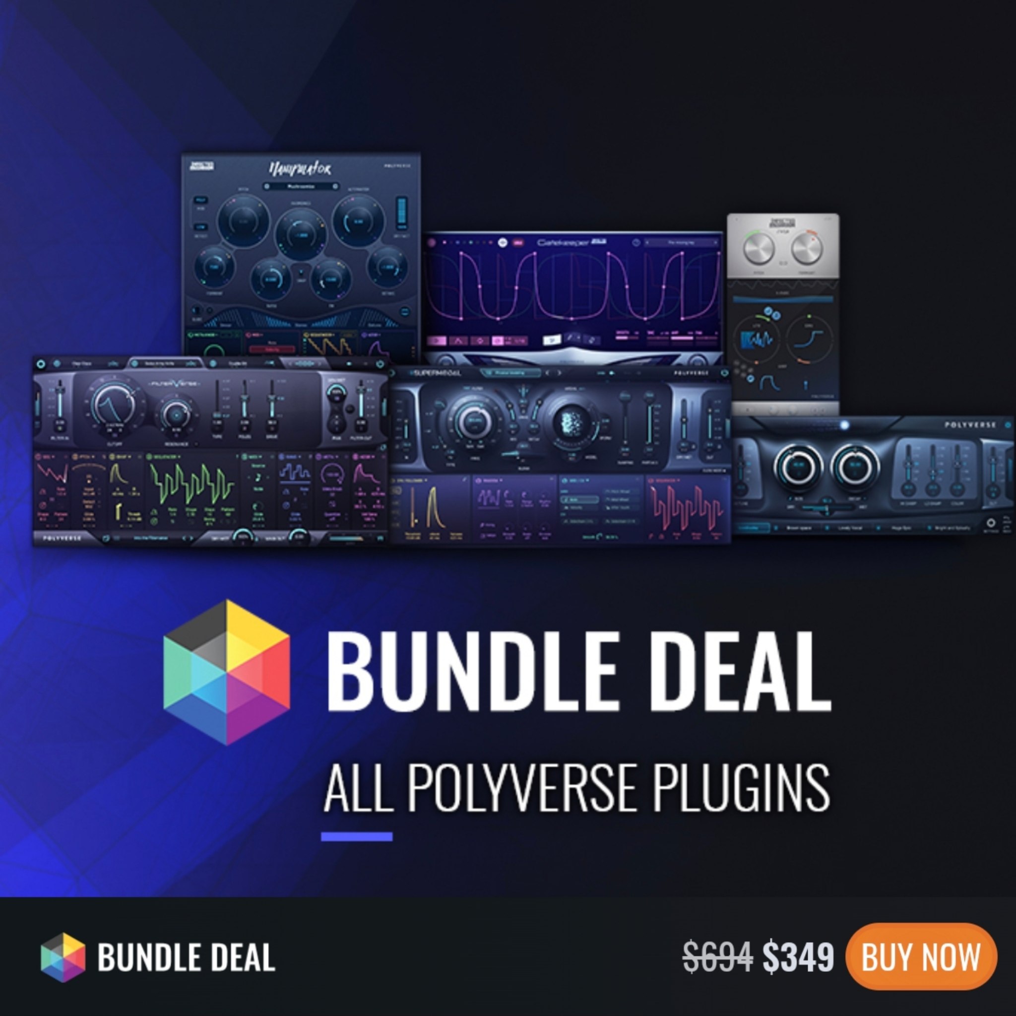 【音频混音效果处理插件捆绑包】Polyverse Music Bundle Deal 2026 Win&Mac