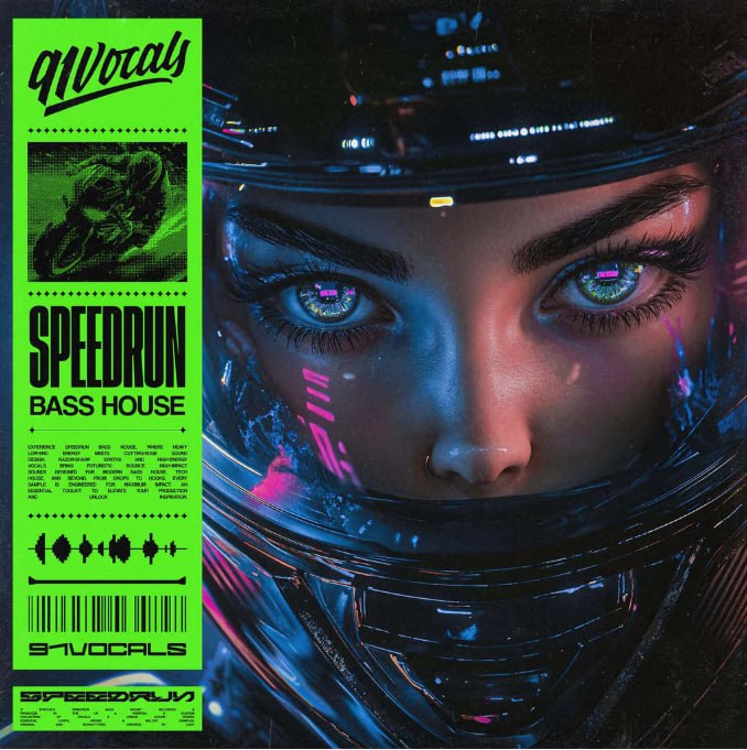 【Bass House风格人声采样包】91Vocals – Speedrun Bass House