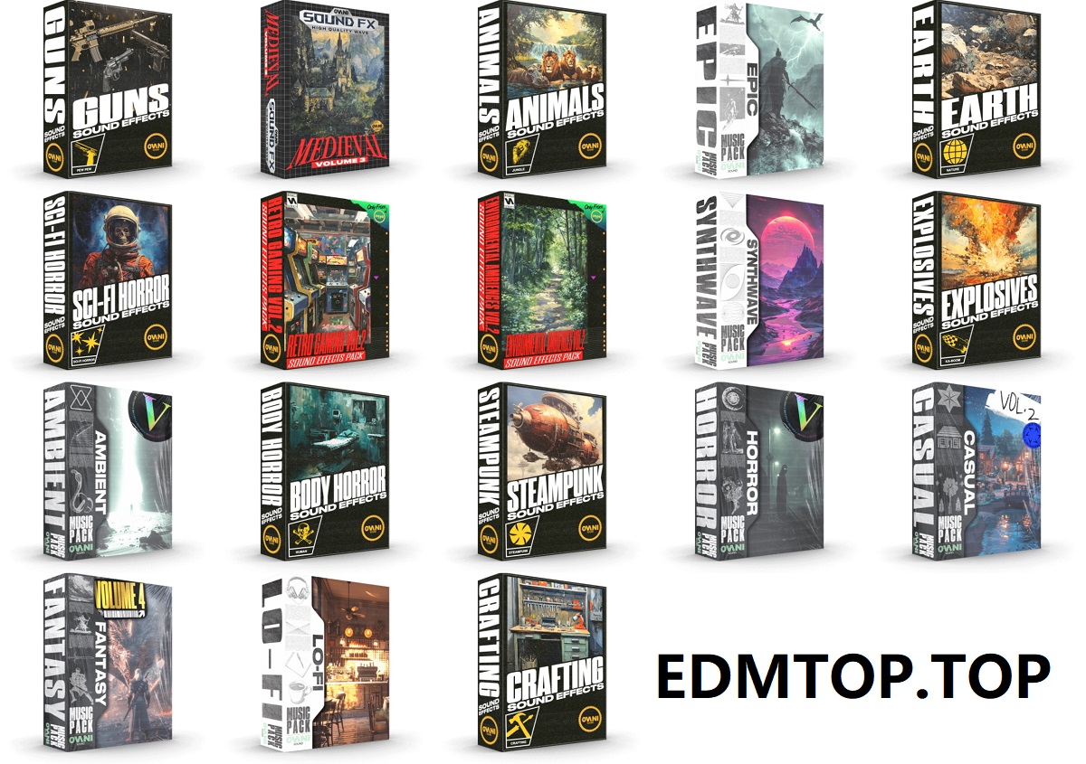 【EDM&电影后期制作音效采样包合集】Ovani Sound Sample Collection