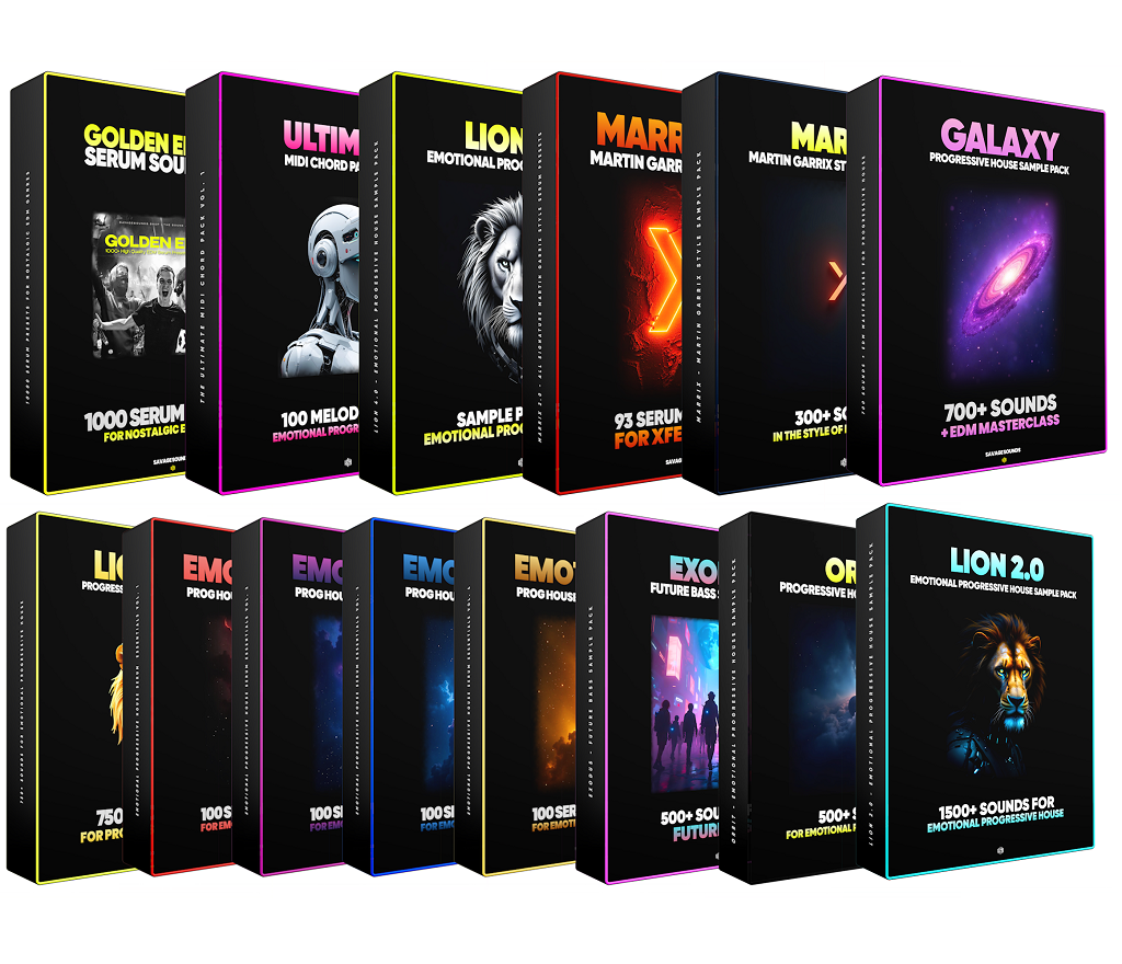 【Progressive House多风格采样包套装合集】Savage Sounds – The Ultimate Emotional Progressive House Bundle