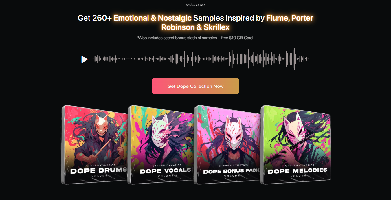 【Cymatics厂牌EDM多风格采样包】Cymatics DOPE COLLECTION